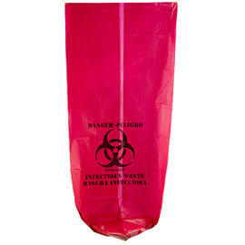 Bolsos de basura reciclables del Biohazard 135L de alta densidad 33&quot; X 40&quot; color rojo