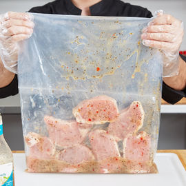 Las bolsas de plástico pesadas de la cerradura de la cremallera del top del sello despejan el color 10 - el grueso 100MIC para la comida