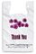 La flor púrpura le agradece los bolsos de compras plásticos - 500 PC/caso, color blanco, material del LDPE