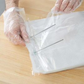 Los bolsos planos plásticos del color claro modificaron la talla 10 para requisitos particulares - grueso 100MIC