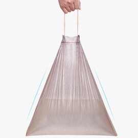 Lazo bolsos de basura de 13 galones, material biodegradable del HDPE de los bolsos de basura