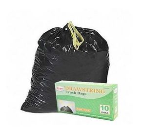 Durabilidad negra de los bolsos de basura del lazo del HDPE alta respetuosa del medio ambiente