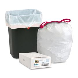 Los bolsos de basura biodegradables coloridos, aduana imprimieron bolsos de basura del lazo