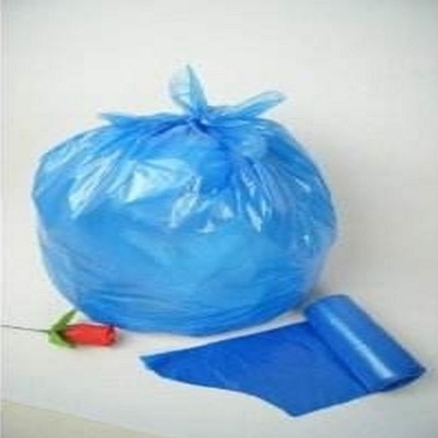 Bolsos de basura plásticos azules comerciales 30 litros sello de la estrella del grueso de 10 micrones