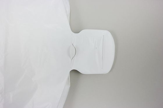 Bolsos de compras de la camiseta 13 mic. 1000/case, color de WHITE con la impresión, material del HDPE
