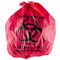 color rojo reciclable infeccioso 24&quot; de los bolsos de basura del aislamiento 45L X 24&quot; alta densidad